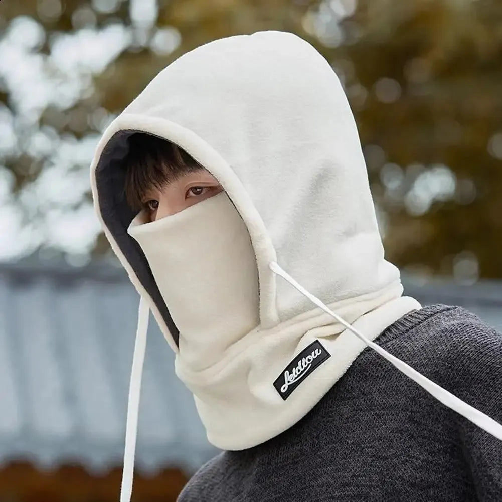 Winter Fleece Balaclava Face Mask - Windproof Ski Neck Warmer Hood for Men & Women
