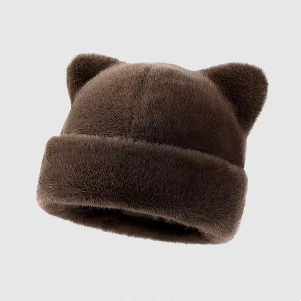 Women's Soft Fuzzy Beanie – Cozy & Stylish Winter Hat