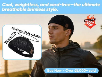 Lightweight Breathable Mesh Brimless Cap