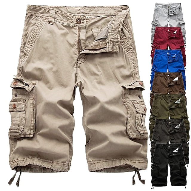 Canoosport Mens Cargo Shorts Multi Pockets Twill Cargo Shorts