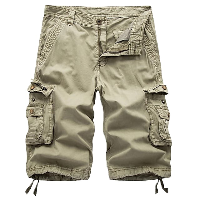 Canoosport Mens Cargo Shorts Multi Pockets Twill Cargo Shorts