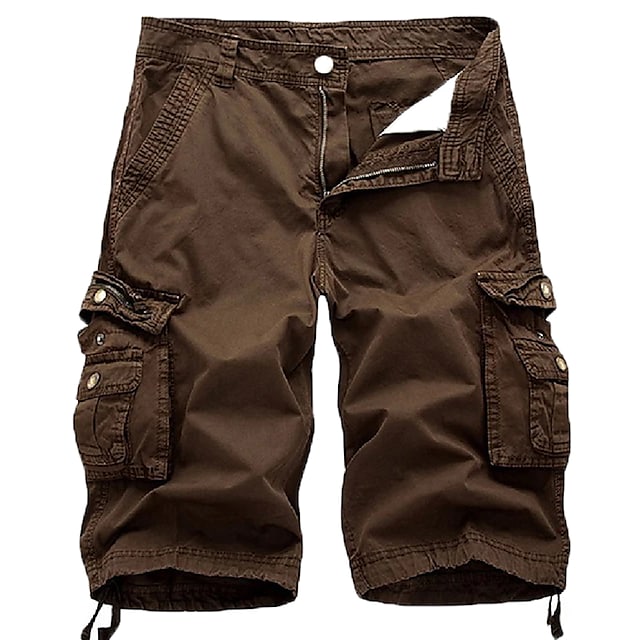 Canoosport Mens Cargo Shorts Multi Pockets Twill Cargo Shorts