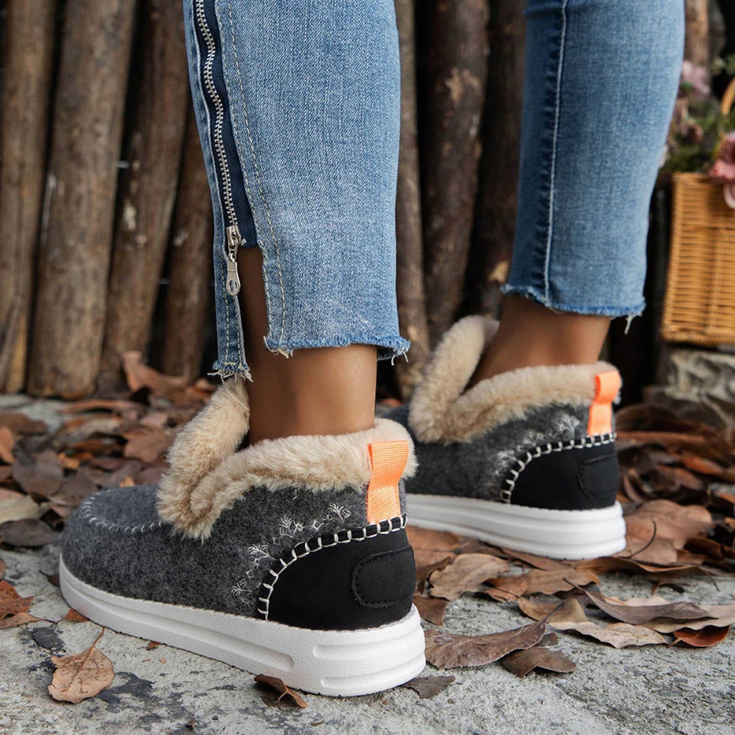Orthopedic Fleece Slip-On Boots