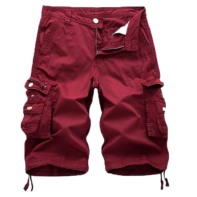 Canoosport Mens Cargo Shorts Multi Pockets Twill Cargo Shorts