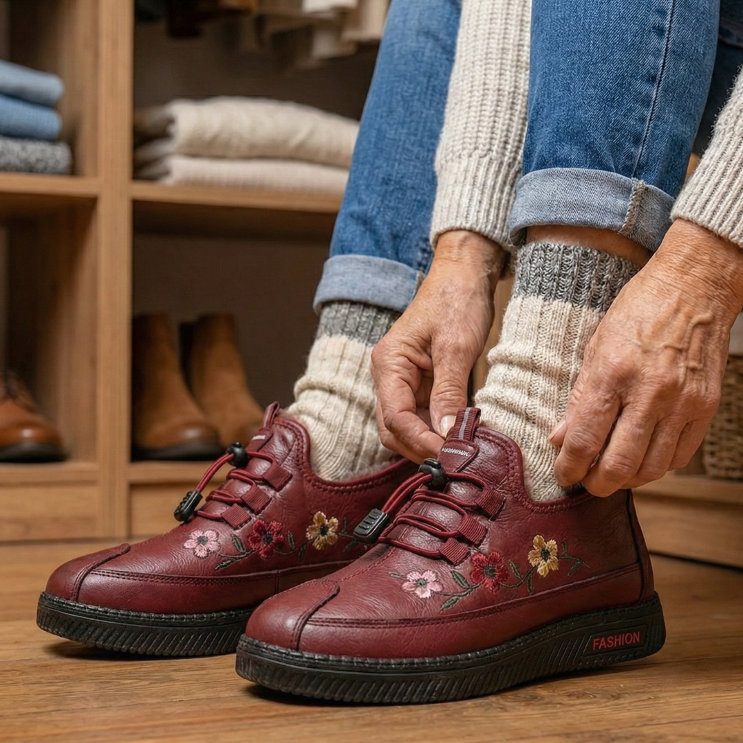 Canoo Floral – Winter Shoes for Warmth, Comfort & Style ❄🌸