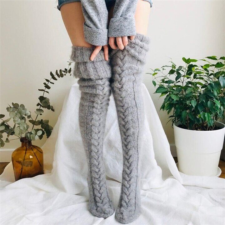 Black Friday 50% OFF - 🎁Hygo Warm Over Knee Extra Long Knitted Socks