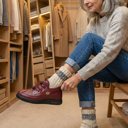 Canoo Floral – Winter Shoes for Warmth, Comfort & Style ❄🌸