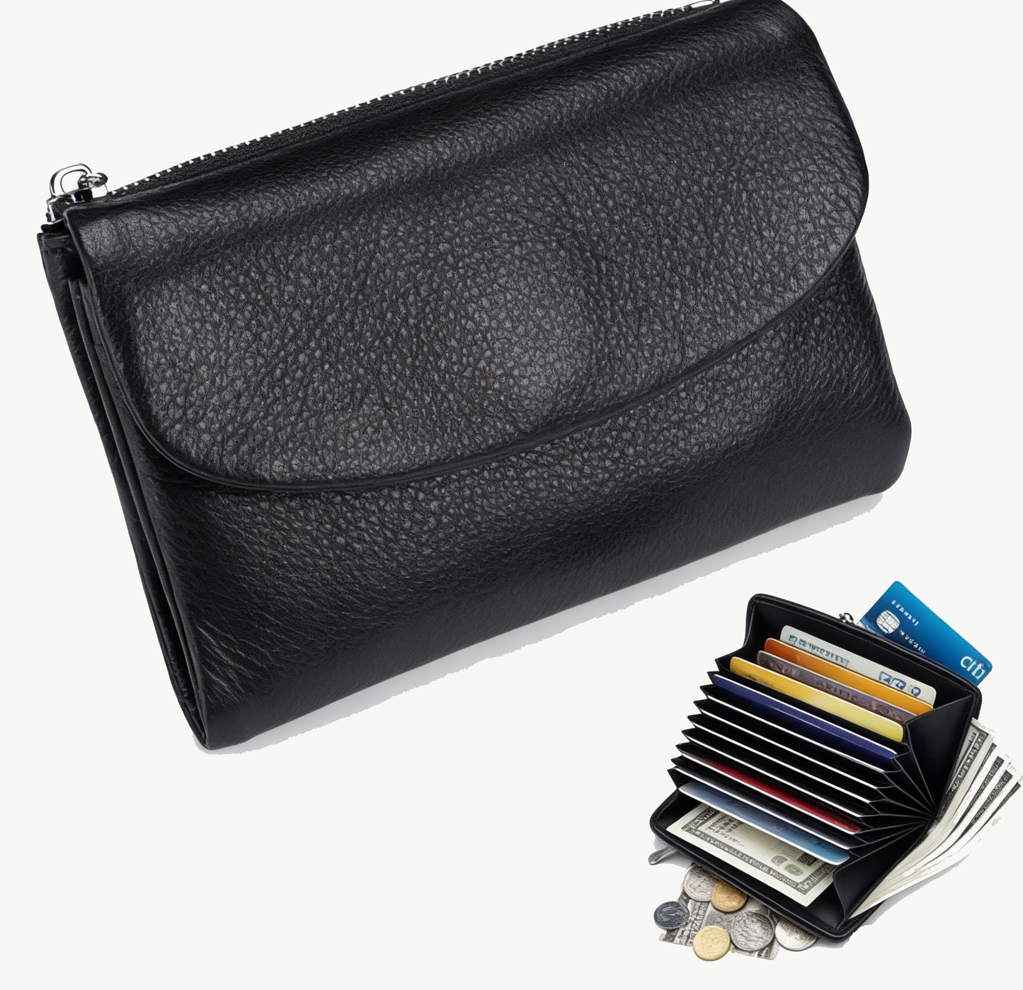 Last Day 49% Off🔥 Pebble Leather Wallet - Buy 2 Get Free Shipping Today