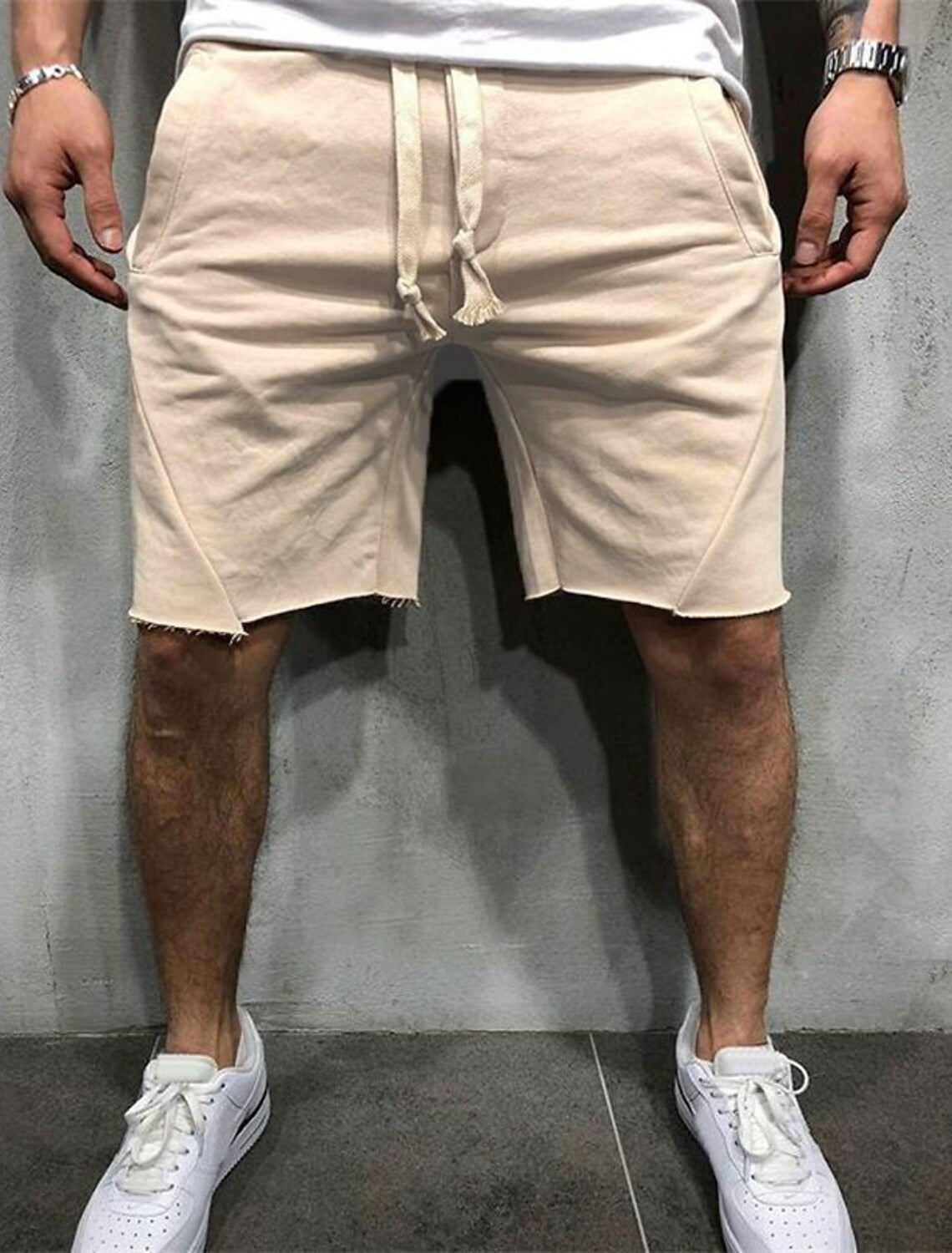 CanooSport™ Loose Plain Elastic Waist Shorts
