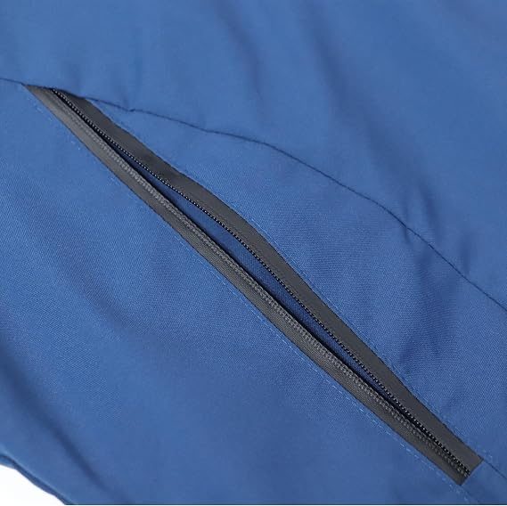 Men’s Waterproof Lightweight Rain Jacket with Removable Hood