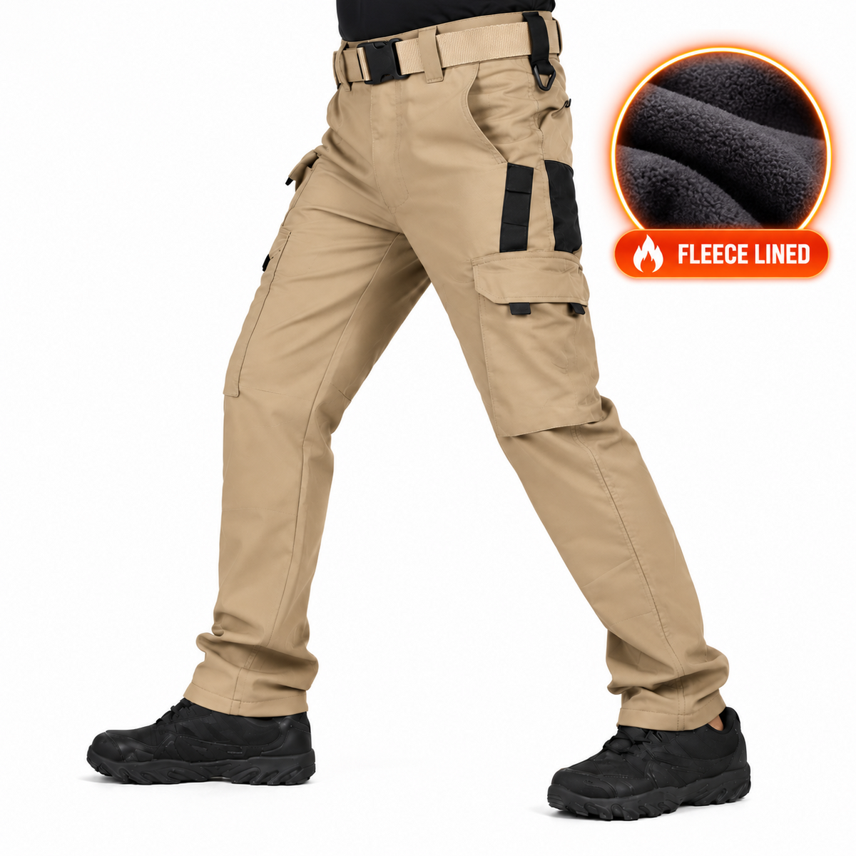 Men’s Tactical Cargo Pants – Fleece-Lined & Unlined Utility Work Pants