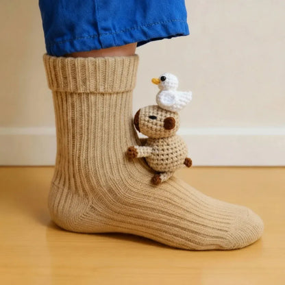 🔥Last Day 49% OFF-3D Knit Animal Socks🧦