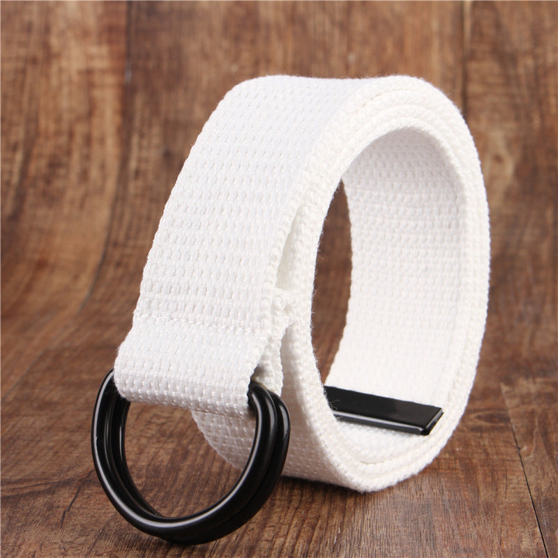 CanooSport Double Buckle Canvas Simple Belt