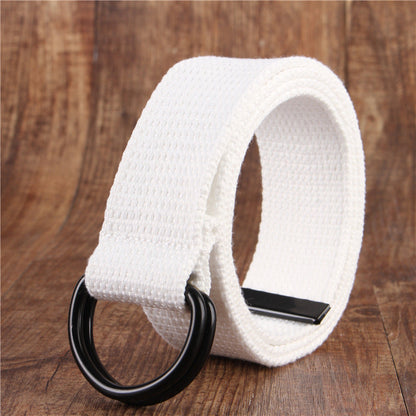 CanooSport Double Buckle Canvas Simple Belt