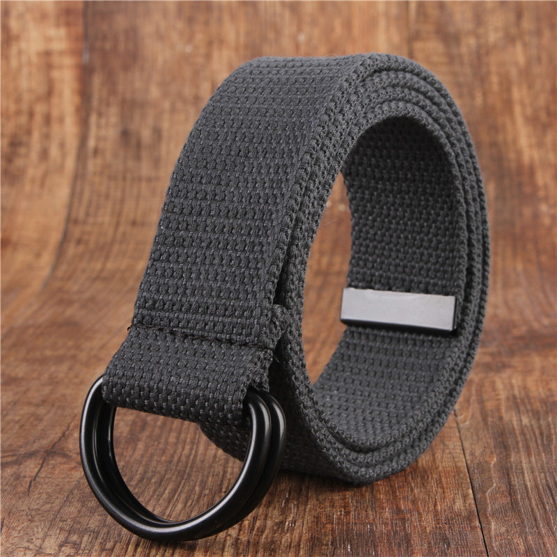 CanooSport Double Buckle Canvas Simple Belt