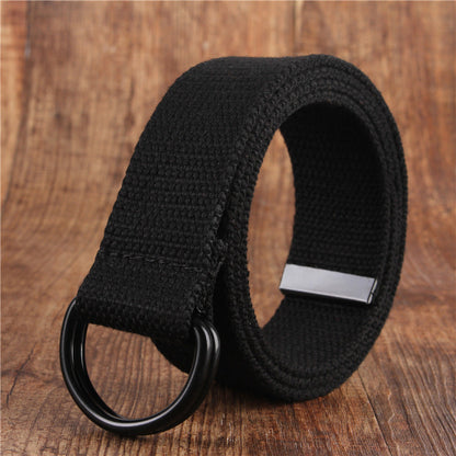 CanooSport Double Buckle Canvas Simple Belt