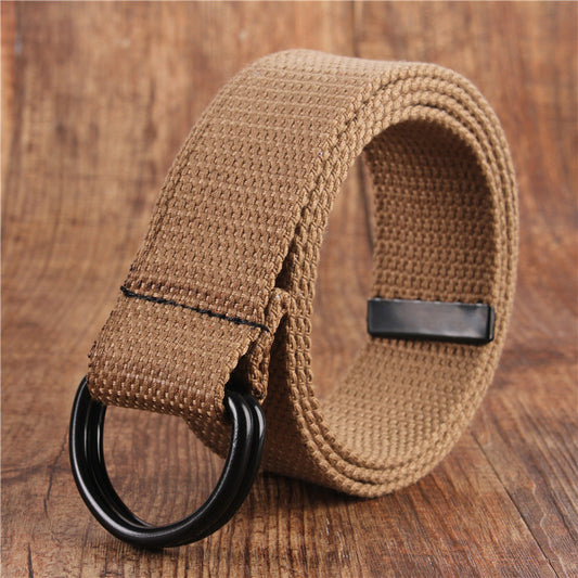CanooSport Double Buckle Canvas Simple Belt