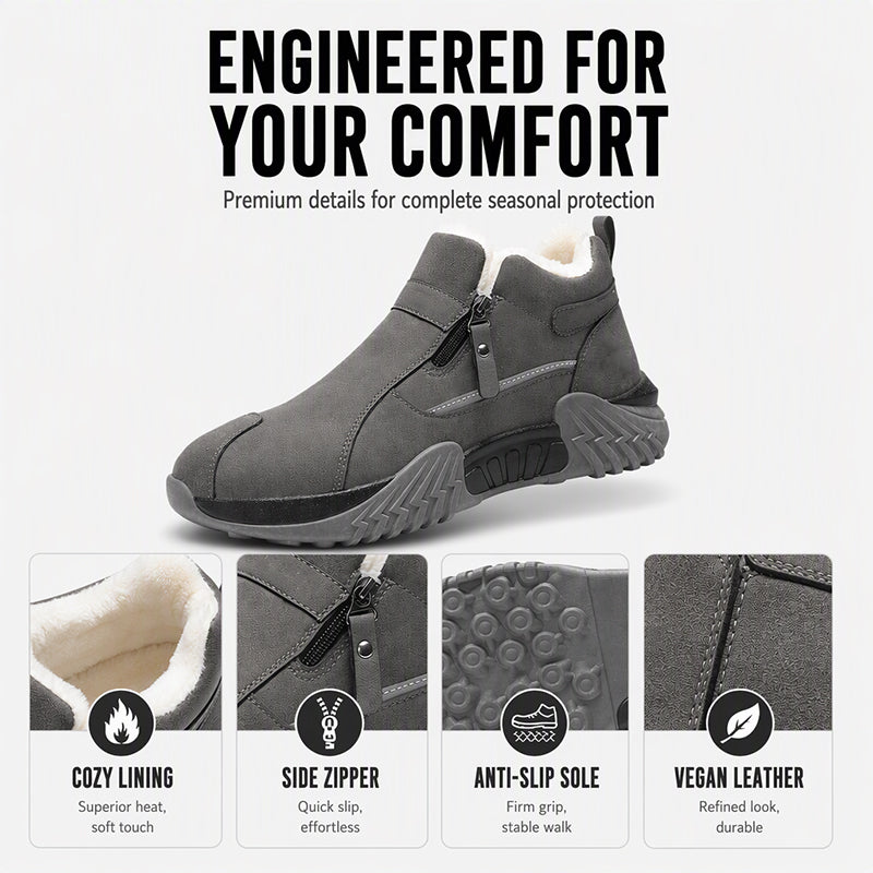 Men's Warm Fleece-Lined Winter Ankle Boots