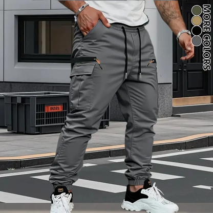 Men's Stretch Terry Work Pants – Casual Retro Fit | All-Season Daily Wear