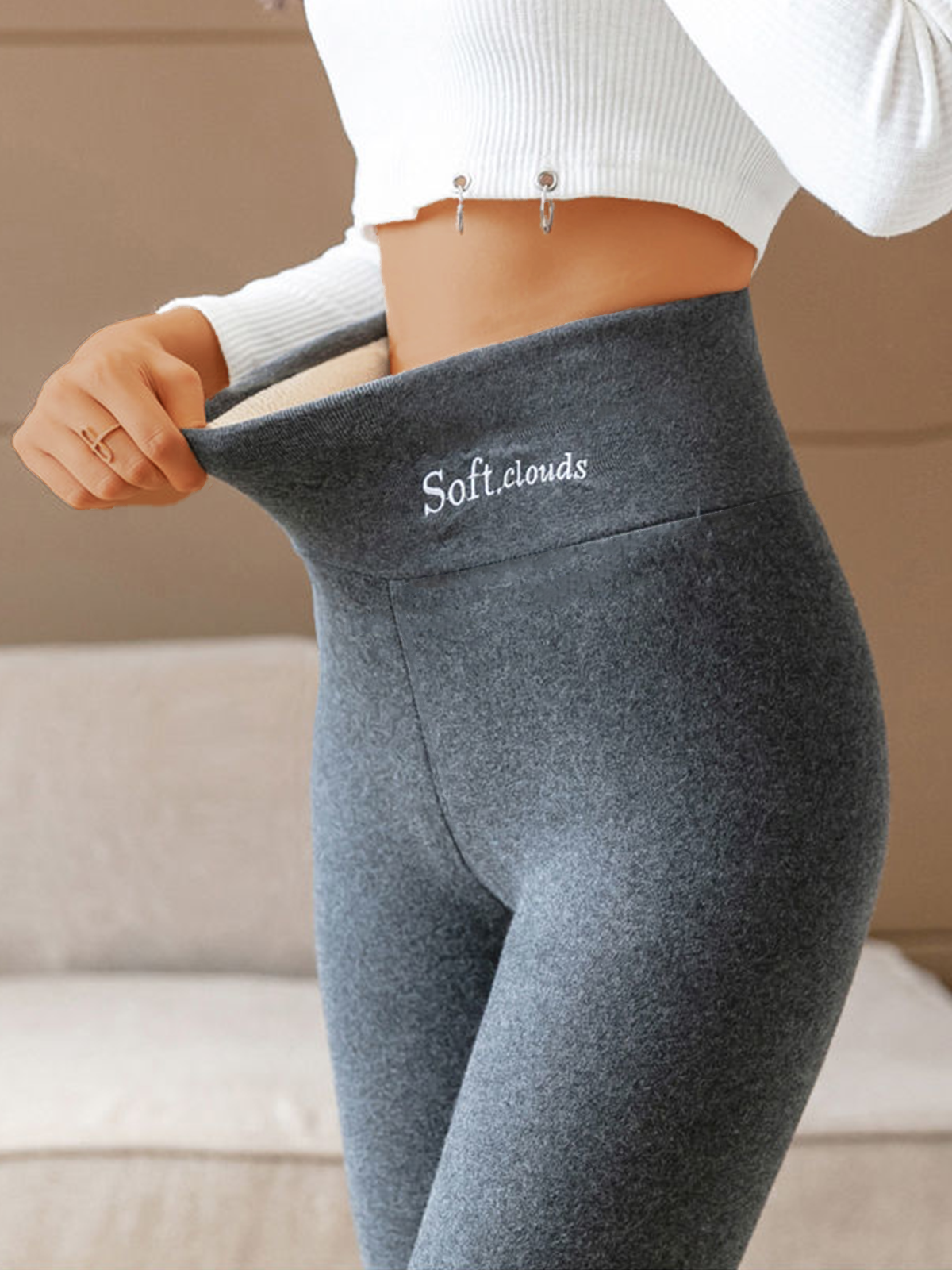Happy New Year 50% OFF - 🎁Cloudy Fleece Lined Leggings