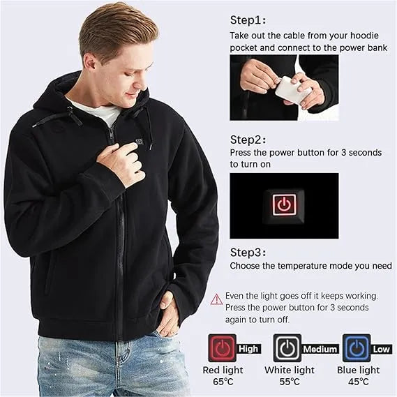 Canoosport™ LAST DAY 50% OFF - 🎁 Unisex Heated Hoodie（Free Shipping）