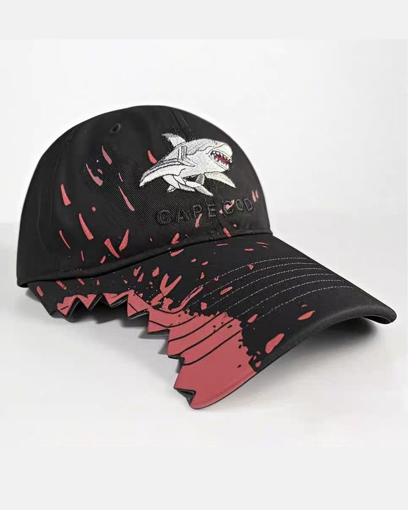 CAPE COD Shark Bite Embroidered Hat – Unique Street Style Cap