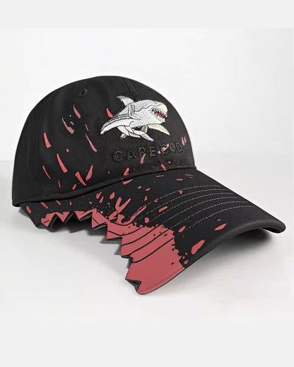 CAPE COD Shark Bite Embroidered Hat – Unique Street Style Cap
