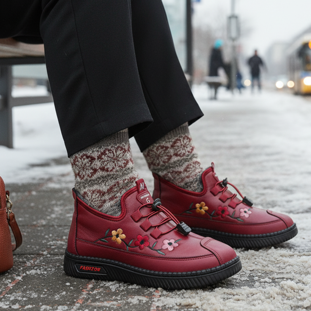 Canoo Floral – Winter Shoes for Warmth, Comfort & Style ❄🌸