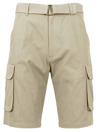 Men’s Multi-Pocket Cargo Shorts w/ Belt – Built for Summer Comfort