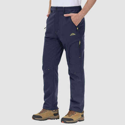 Men's Outdoor Hiking Pants - Fleece-Lined & Water-Resistant