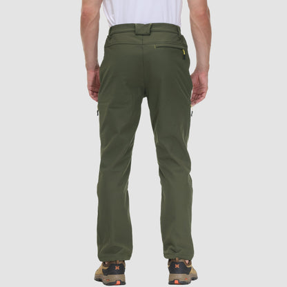 Men's Outdoor Hiking Pants - Fleece-Lined & Water-Resistant