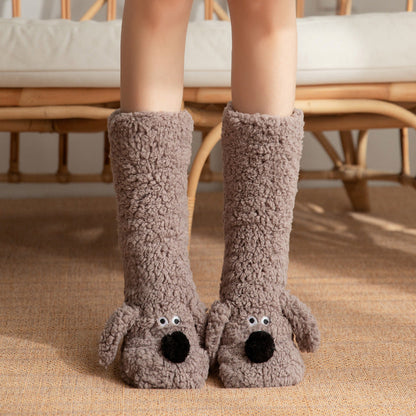 Hygo Ultra-thick Cute Puppy Slipper Home Socks