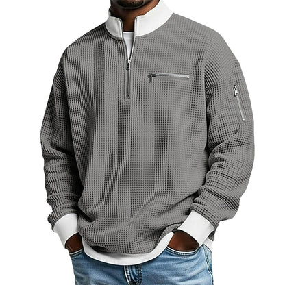 Waffle Utility Quarter-Zip Pullover