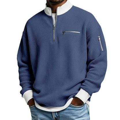 Waffle Utility Quarter-Zip Pullover