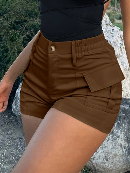 Women's High-Waist Cargo Shorts