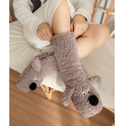 Hygo Ultra-thick Cute Puppy Slipper Home Socks