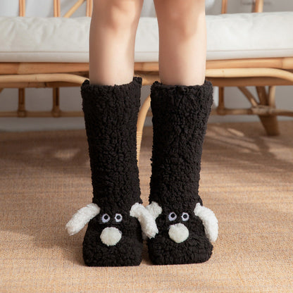 Hygo Ultra-thick Cute Puppy Slipper Home Socks
