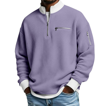 Waffle Utility Quarter-Zip Pullover