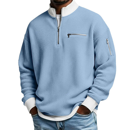 Waffle Utility Quarter-Zip Pullover