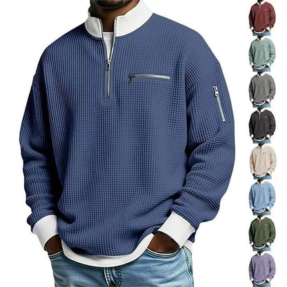Waffle Utility Quarter-Zip Pullover