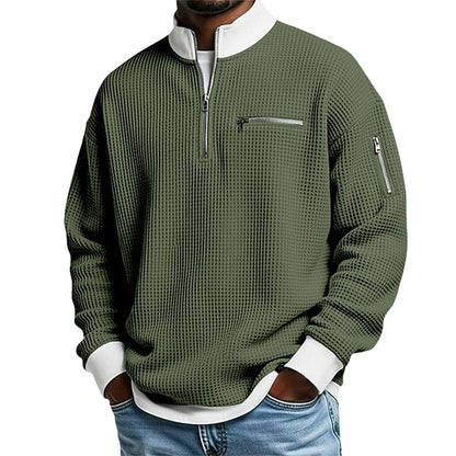 Waffle Utility Quarter-Zip Pullover