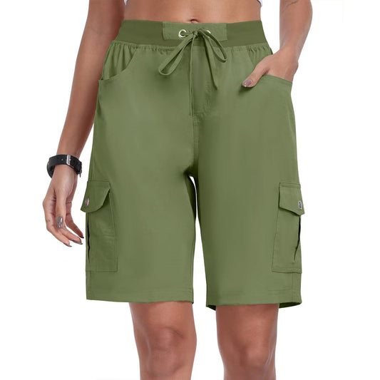 Women's Quick-Dry Cargo Shorts with Pockets