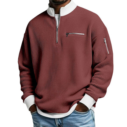 Waffle Utility Quarter-Zip Pullover