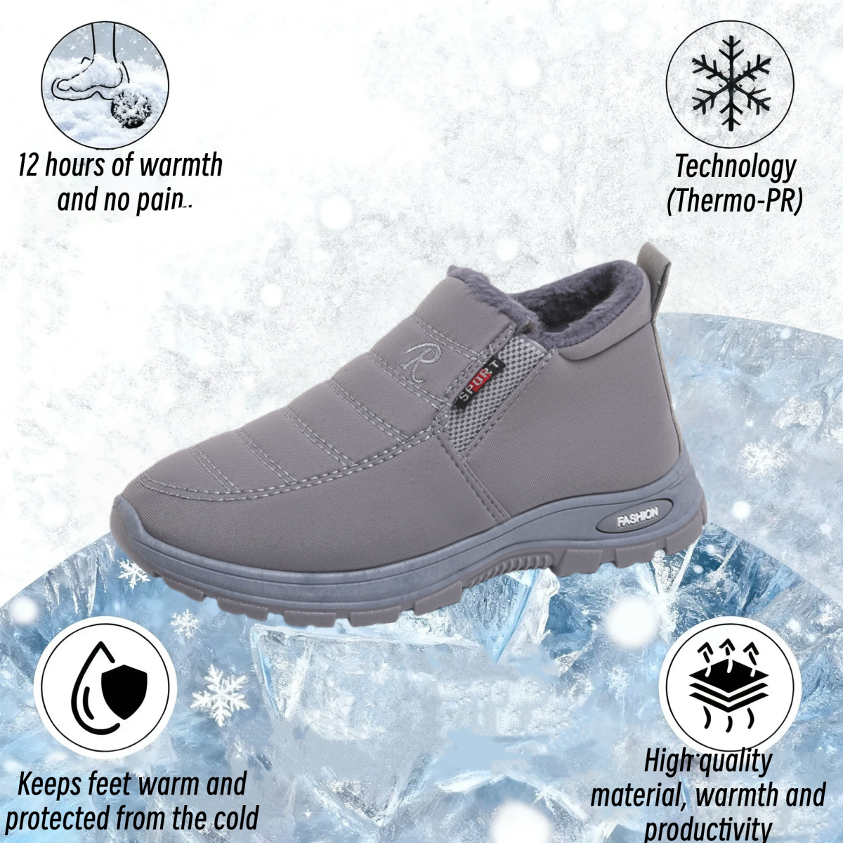 🔥Last Day Promotion 50% OFF🔥 Unisex Warm Sheepskin-Lined Boots , Easy To Wear, Comfortable When Walking
