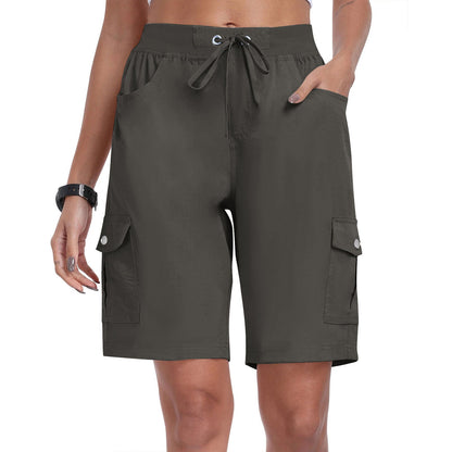 Women's Quick-Dry Cargo Shorts with Pockets