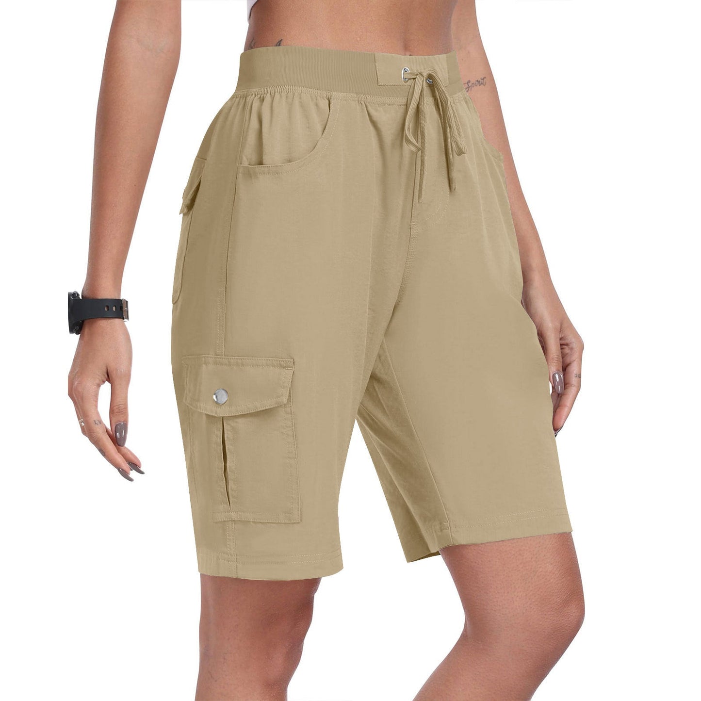 Women's Quick-Dry Cargo Shorts with Pockets