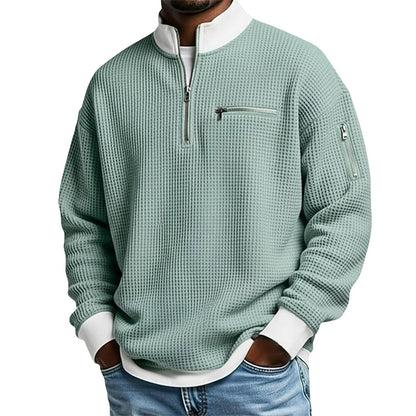 Waffle Utility Quarter-Zip Pullover