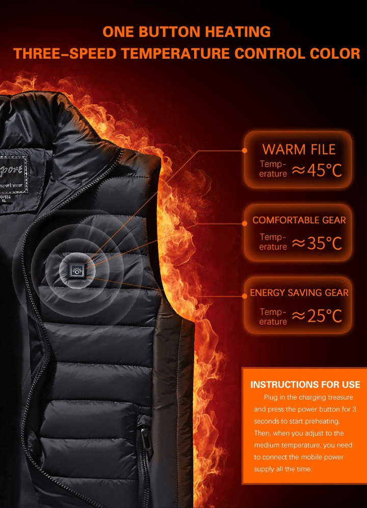 Canoo Unisex heated down vest