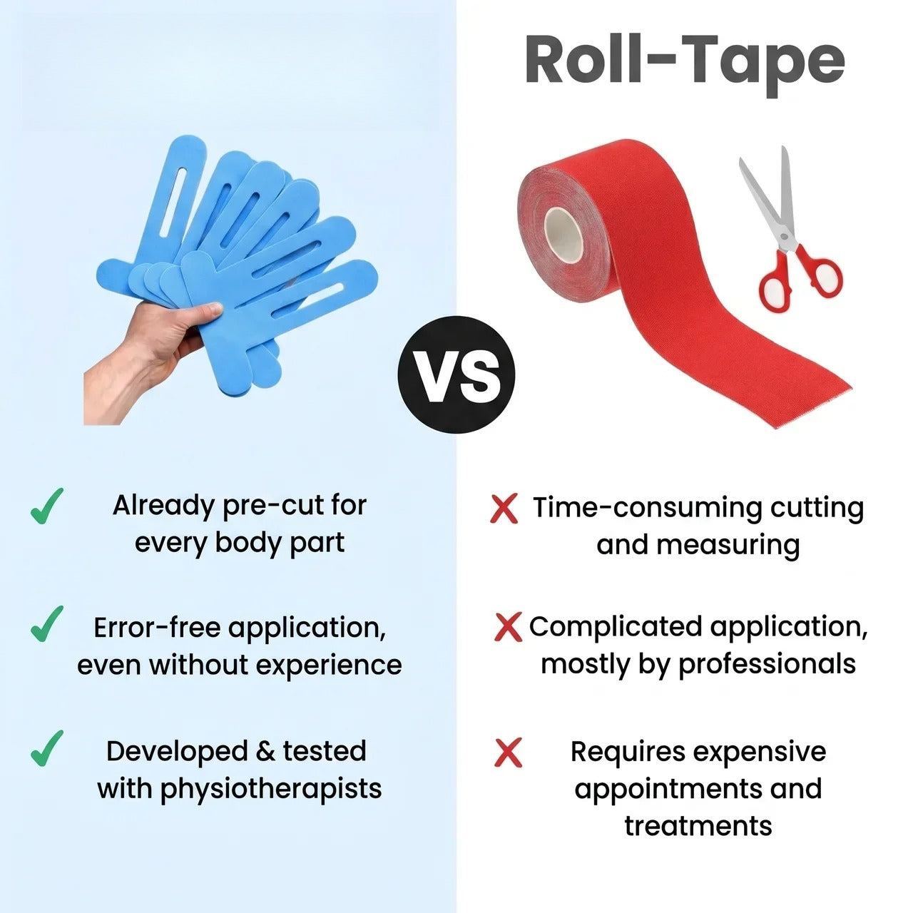Knee Pajamas — Pre-Cut Kinesiology Tape