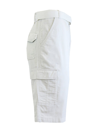 Men’s Multi-Pocket Cargo Shorts w/ Belt – Built for Summer Comfort